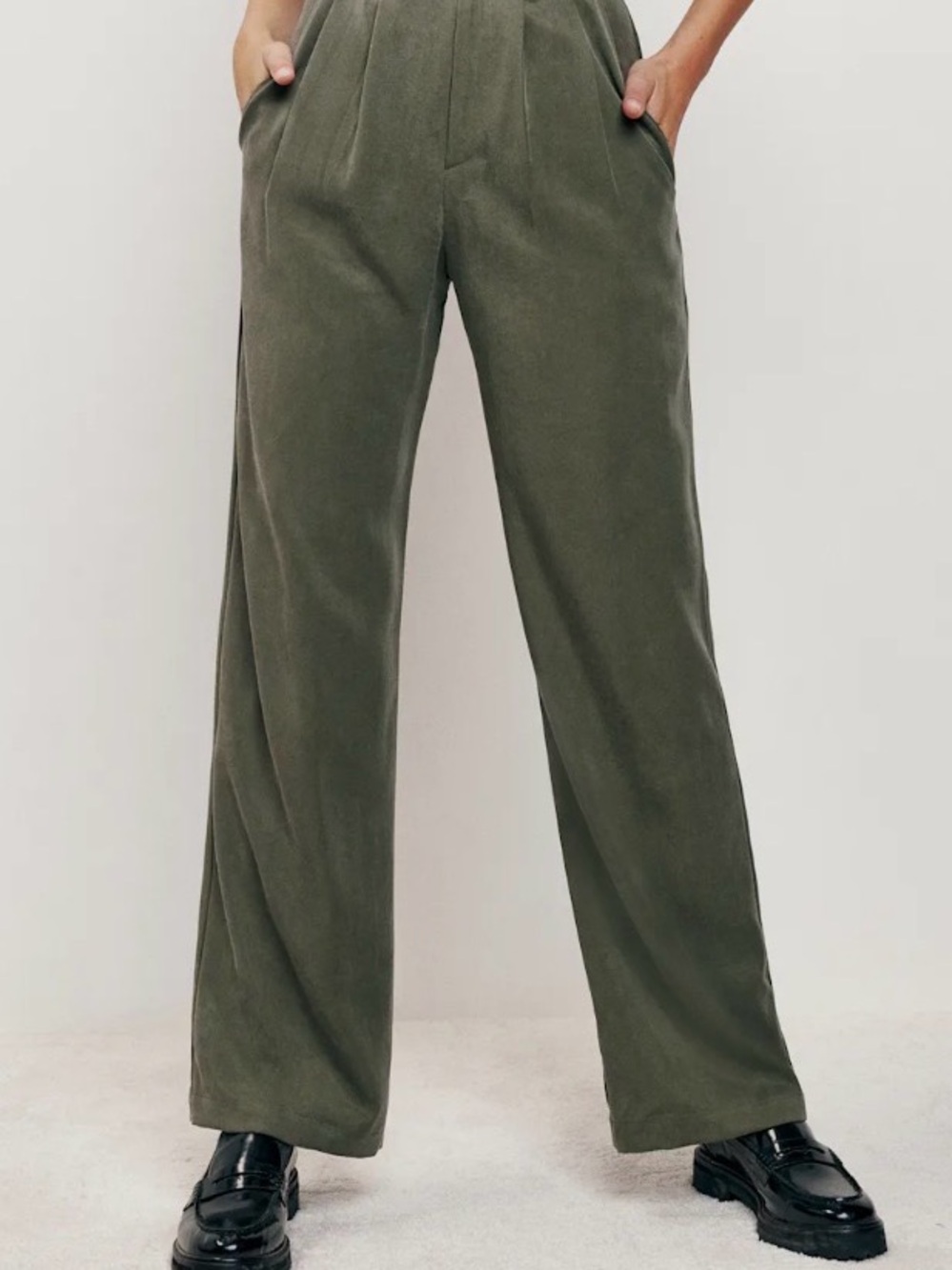 Reformation Mason Pant Army - Size 2